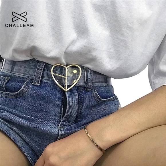 Brandy Melville Accessories - NEW! rare heart pvc belt 🤍